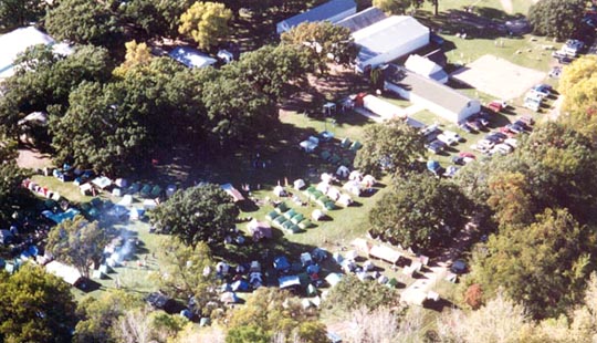 Alternate view of Shady Oaks Campground from the air